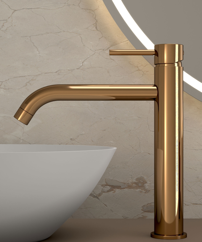 Miscelatore per lavabo con bocca lunga - Corbeau