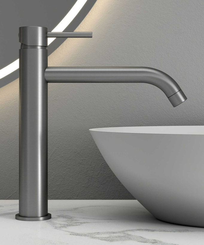 Miscelatore per lavabo con bocca lunga - Corbeau