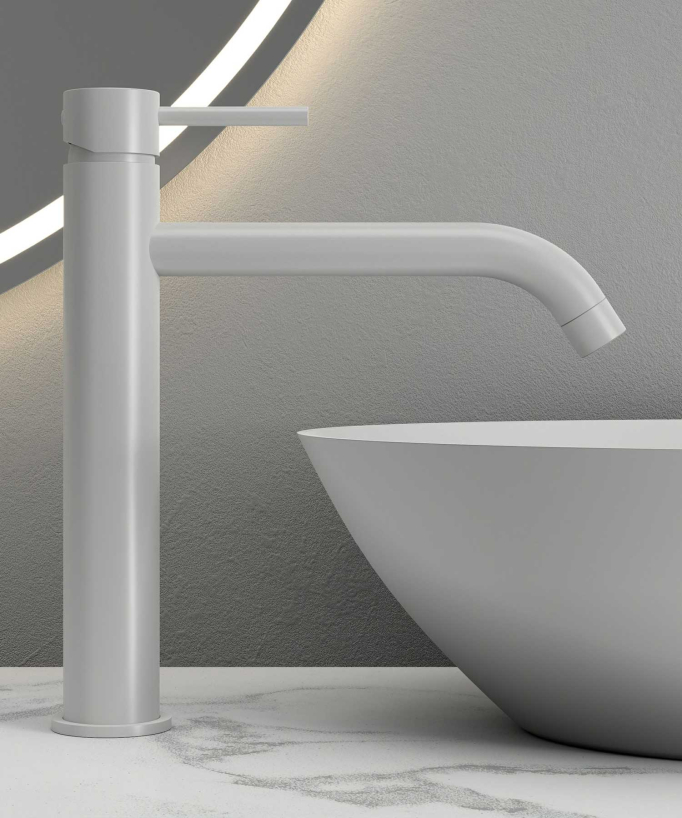 Miscelatore per lavabo con bocca lunga - Corbeau
