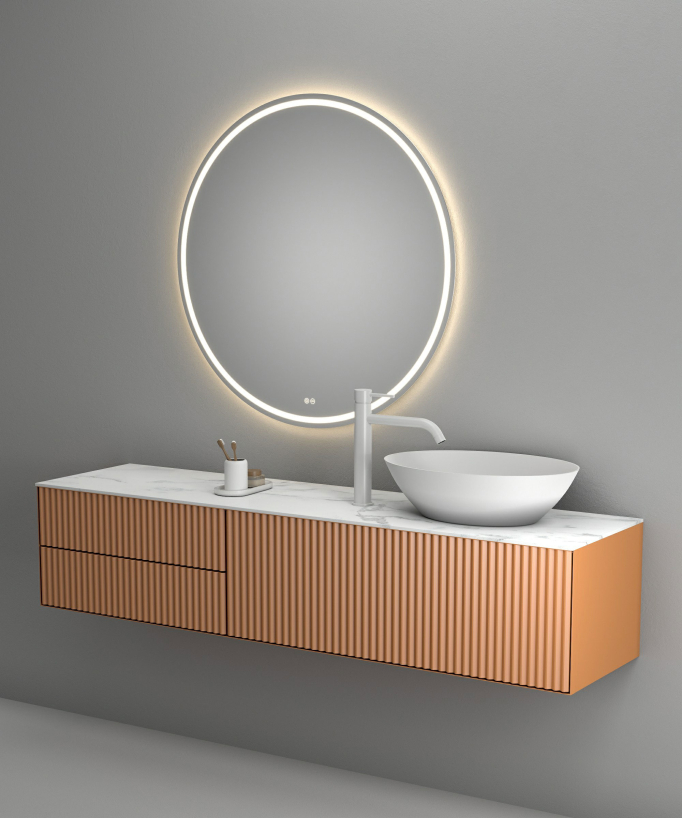 Miscelatore lavabo con bocca lunga - Corbeau