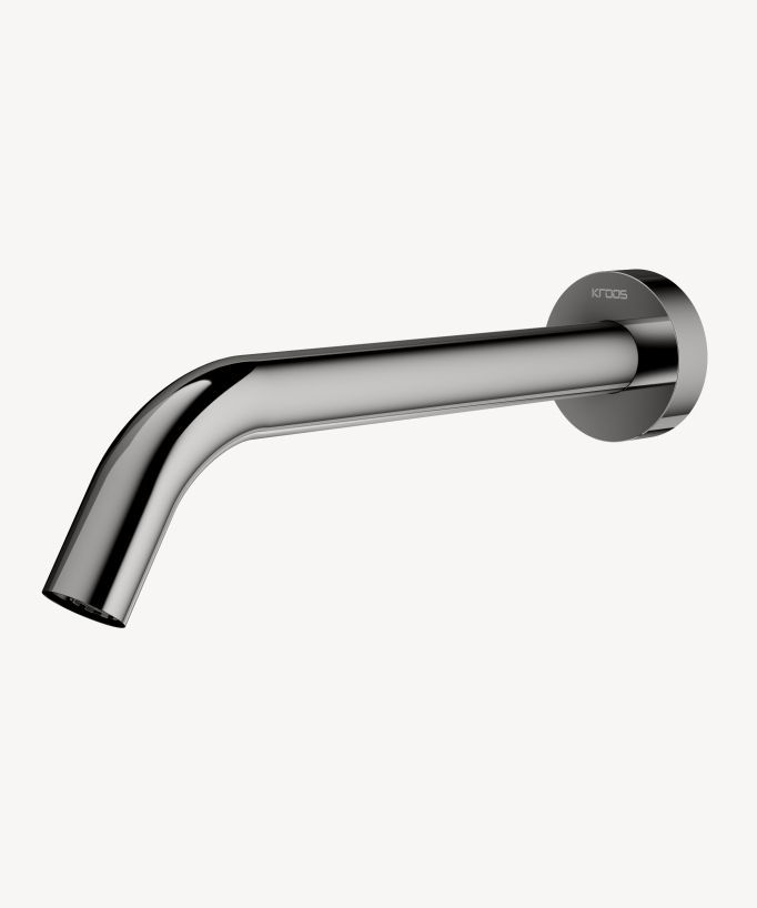 Rubinetto lavabo automatico a parete acqua fredda cromato - Pula - small