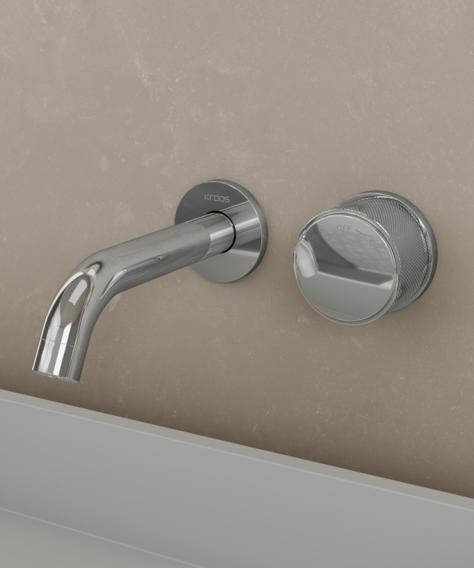 Miscelatore lavabo incasso senza regolazione flusso Cromo - Leros