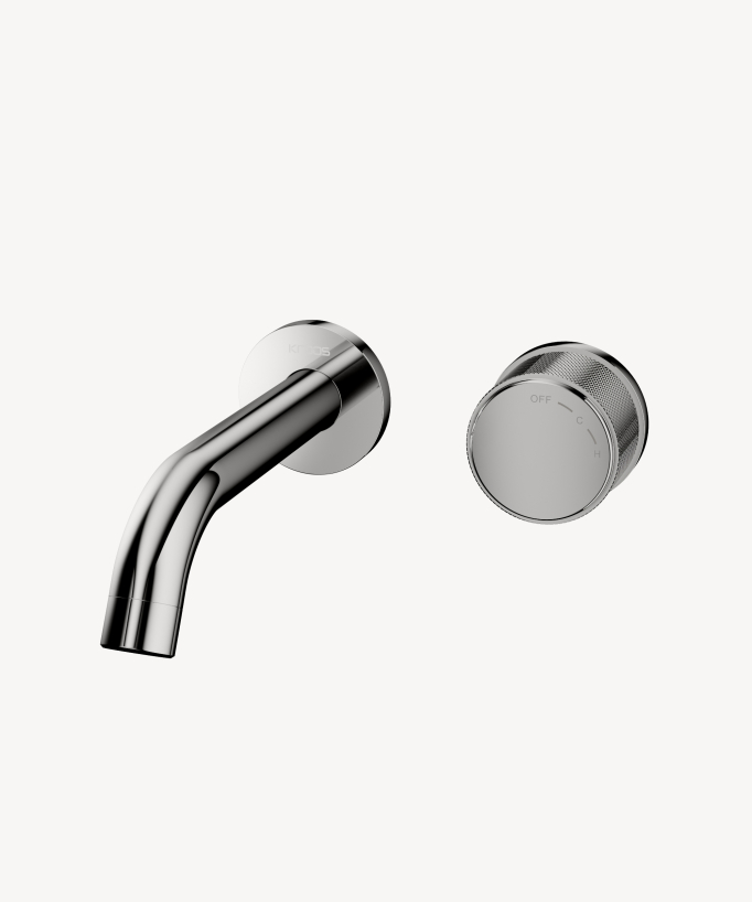 Miscelatore lavabo incasso senza regolazione flusso Cromo - Leros