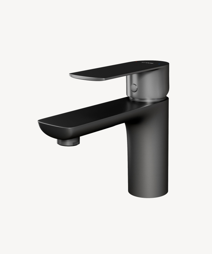 Miscelatore lavabo da appoggio Gunmetal - Nunki - small