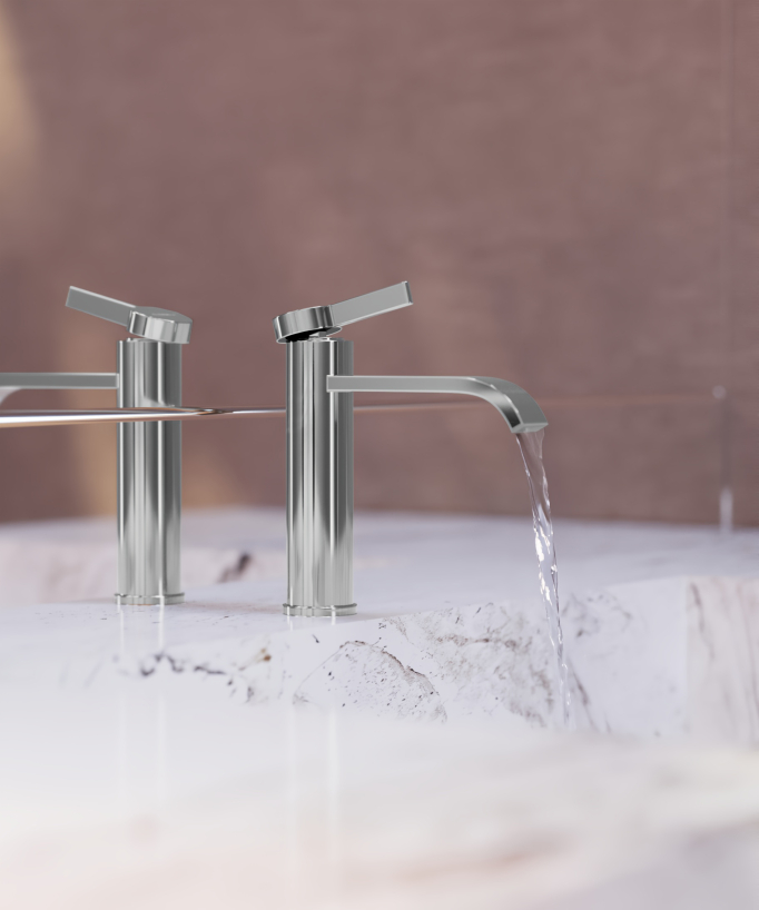 Miscelatore per lavabo Cromato - Fiumina