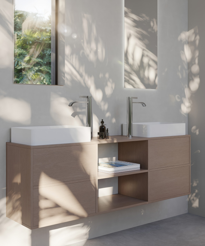 Miscelatore per lavabo alto Cromato - Fiumina