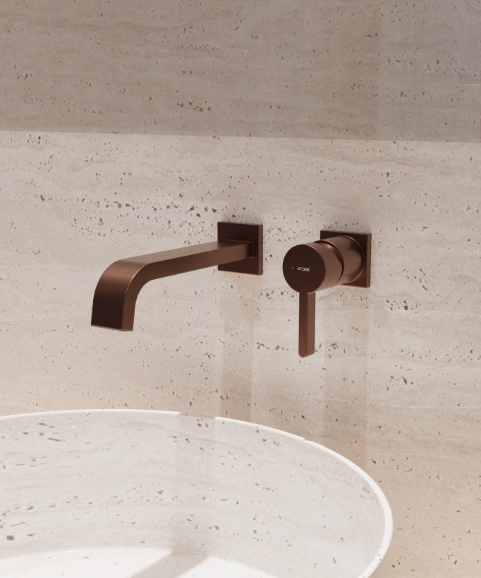 Miscelatore lavabo a parete - Fiumina