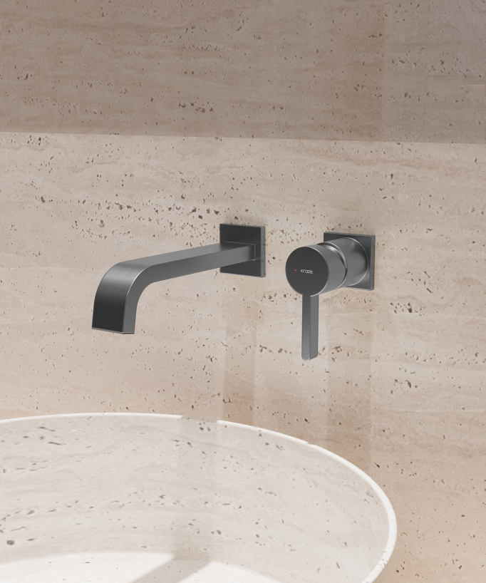 Miscelatore lavabo a parete - Fiumina