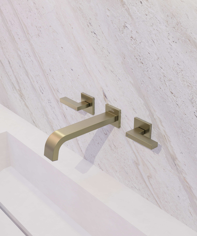 Miscelatore lavabo a parete - Fiumina