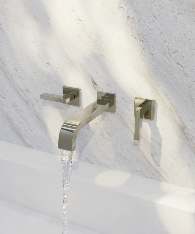Rubinetto lavabo a parete Champagne - Fiumina