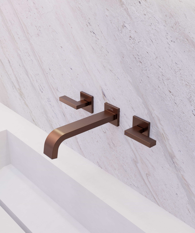 Miscelatore lavabo a parete - Fiumina