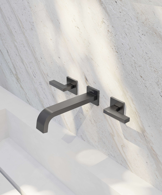 Miscelatore lavabo a parete - Fiumina