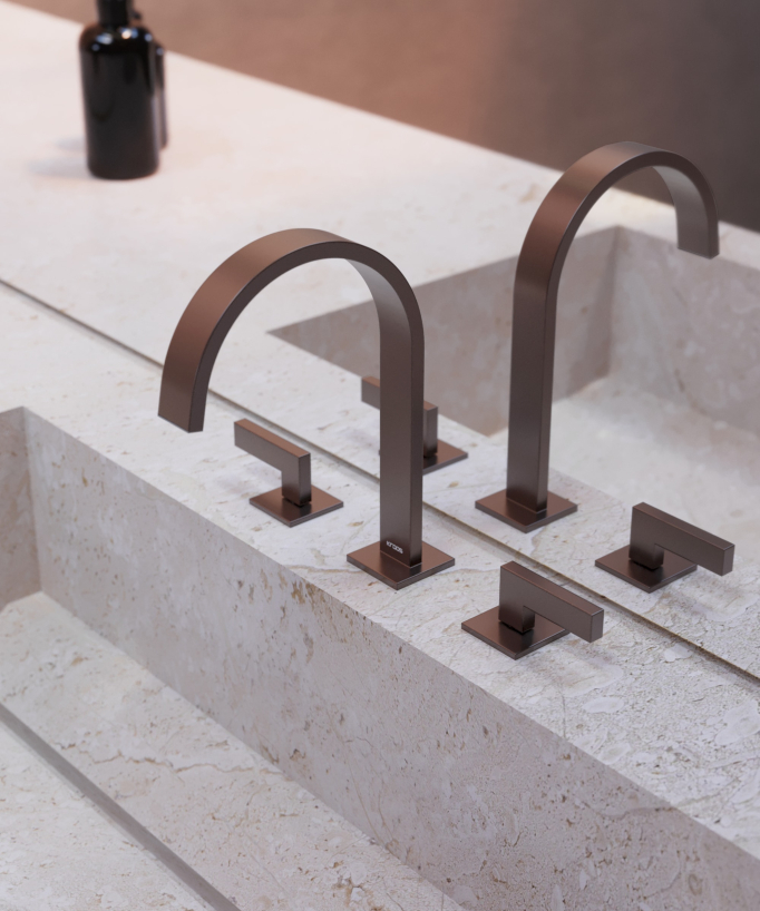 Miscelatore lavabo 3 fori - Fiumina