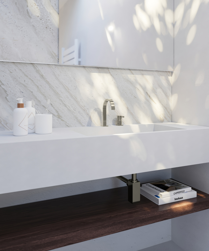 Miscelatore lavabo 2 fori Champagne - Fiumina
