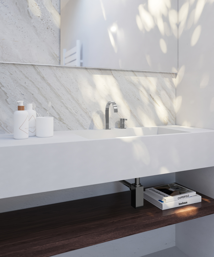 Miscelatore lavabo 2 fori Cromato - Fiumina