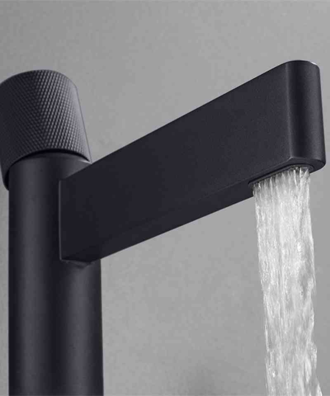 Rubinetto miscelatore lavabo alto nero - Sham