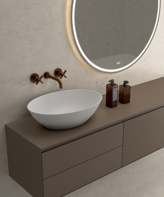 Rubinetto lavabo a parete - Corbeau