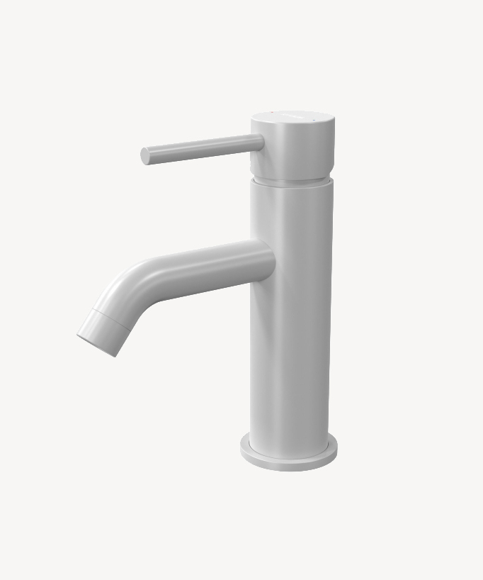 Rubinetto miscelatore lavabo bianco - Corbeau - small