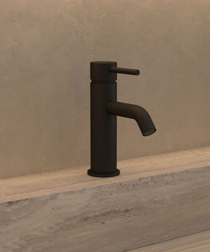 Miscelatore lavabo nero - Corbeau