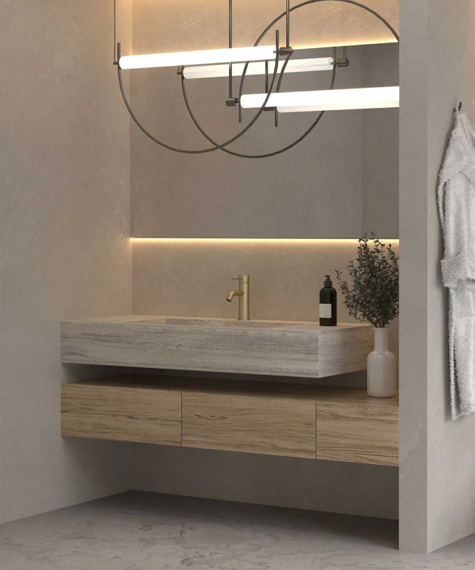 Rubinetto miscelatore oro spazzolato - Corbeau