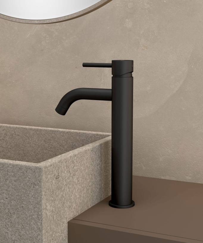 Miscelatore lavabo nero - Corbeau