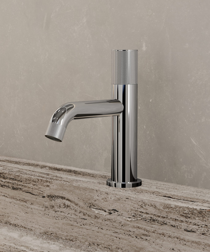 Miscelatore lavabo design Cromato - Leros