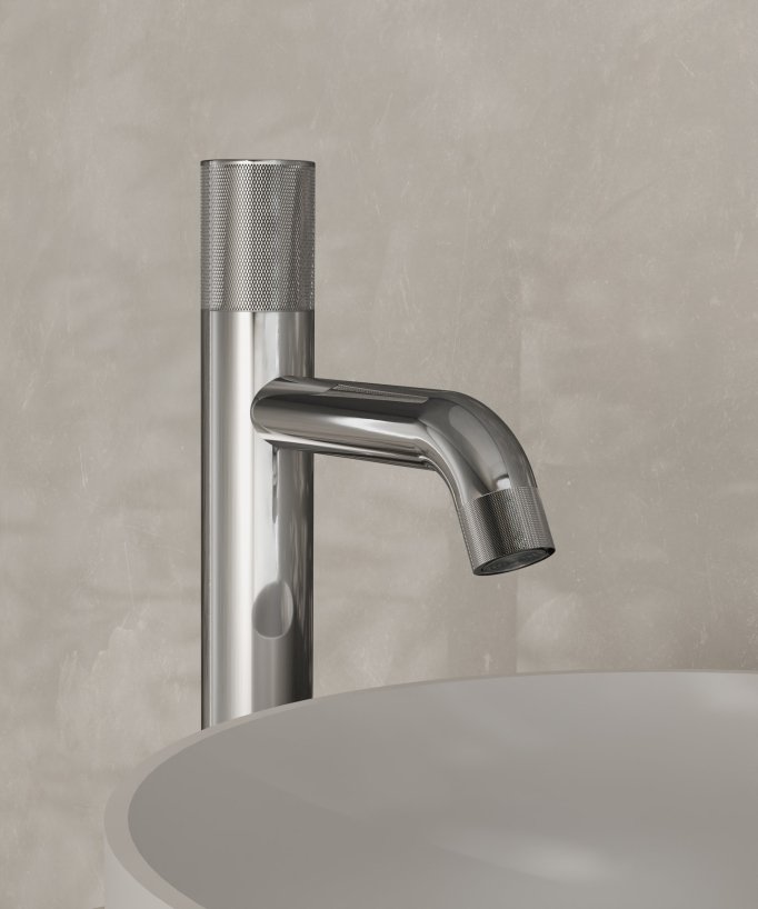 Rubinetto miscelatore lavabo design senza limitatore di portata - Leros