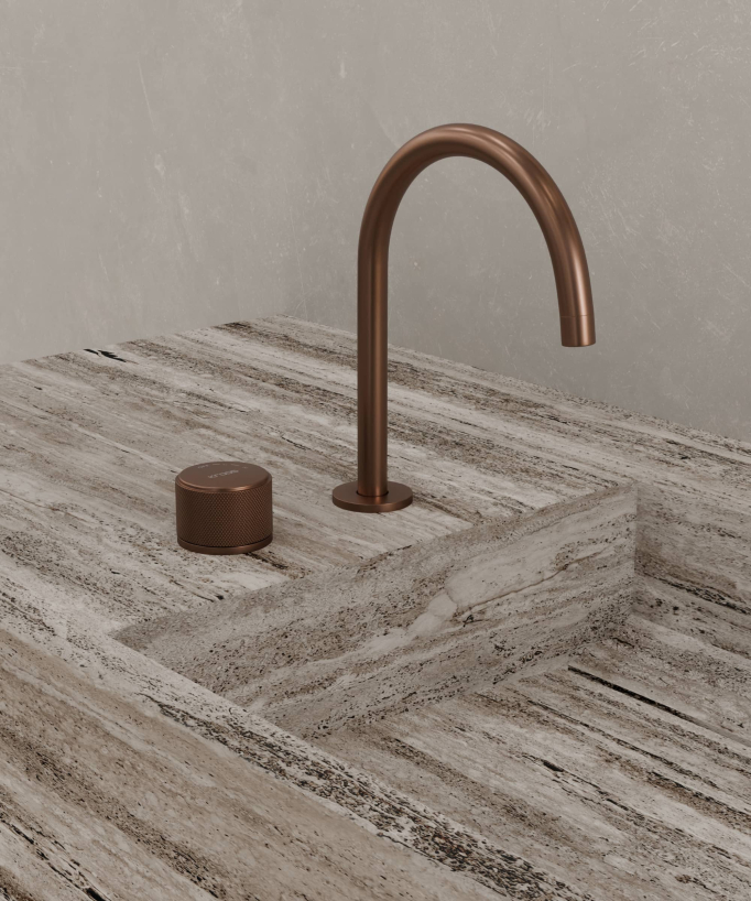 Miscelatore lavabo 2 fori senza regolazione portata - Leros