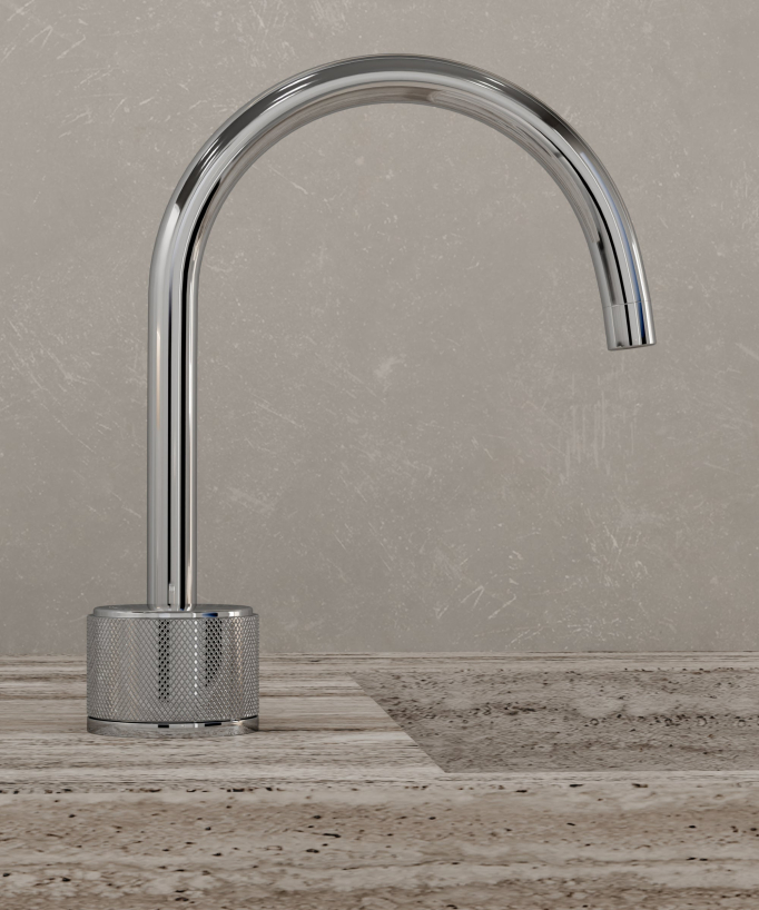 Miscelatore lavabo 2 fori senza regolazione portata Cromato - Leros