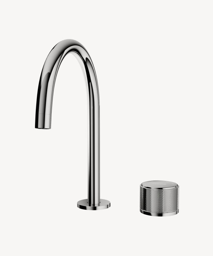 Miscelatore lavabo 2 fori senza regolazione portata Cromato - Leros