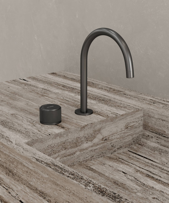 Miscelatore lavabo 2 fori senza regolazione portata - Leros