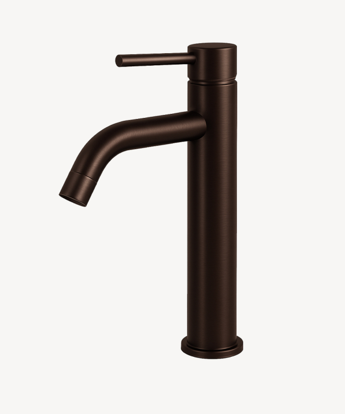 Miscelatore lavabo moka spazzolato - Corbeau