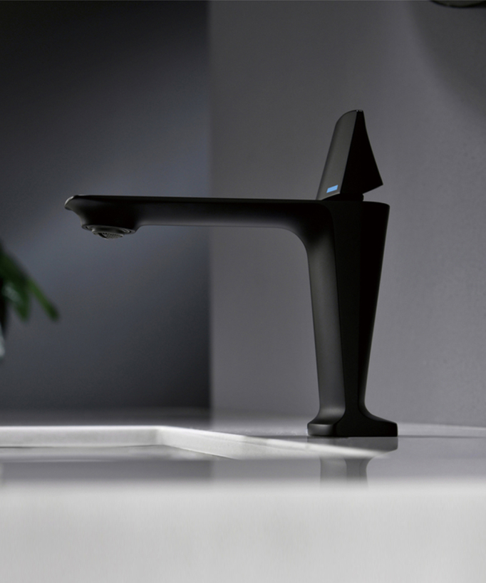 Miscelatore lavabo in ottone nero - Tureis