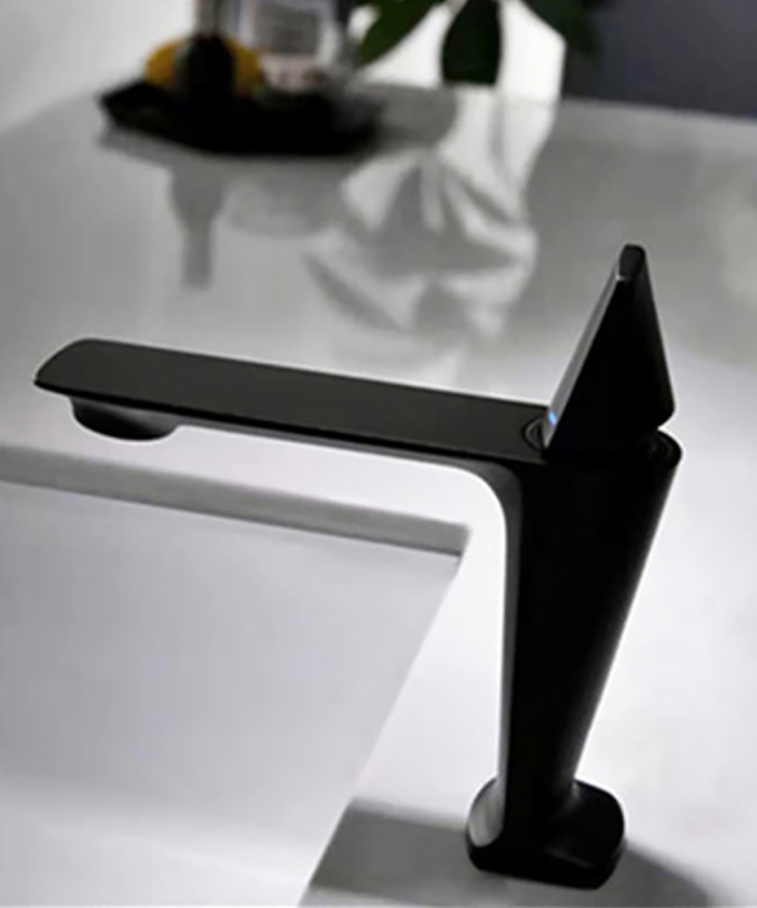 Miscelatore lavabo in ottone nero - Tureis