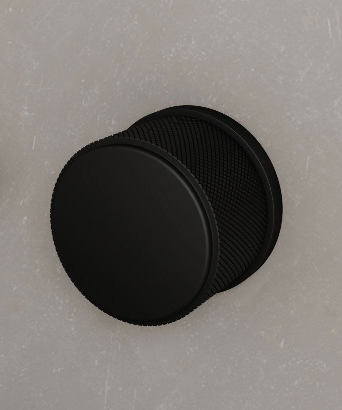 Rubinetto lavabo a parete nero - Leros