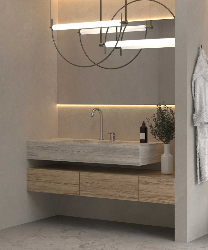 Miscelatore lavabo 2 fori cromato - Corbeau