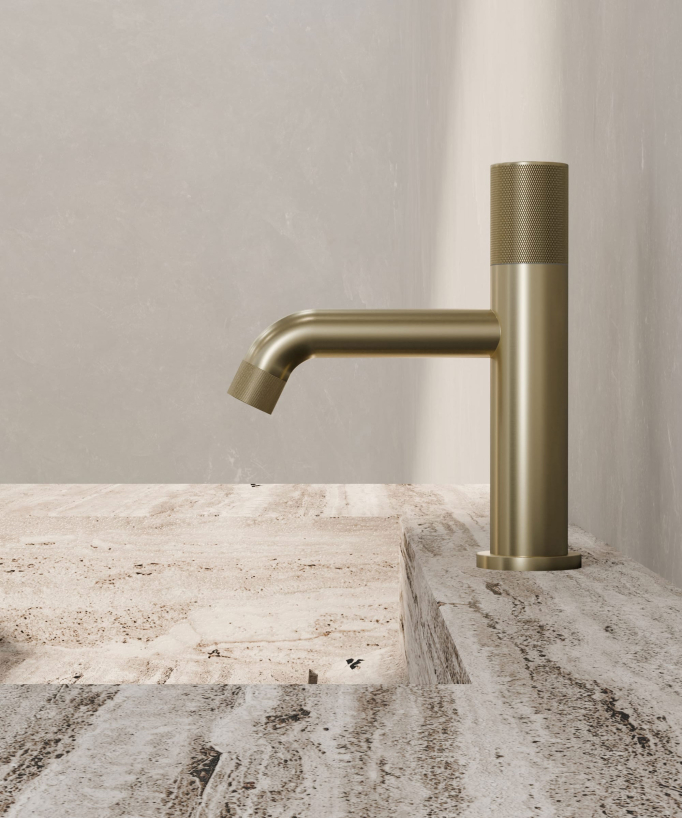 Miscelatore lavabo design senza limitatore di portata - Leros