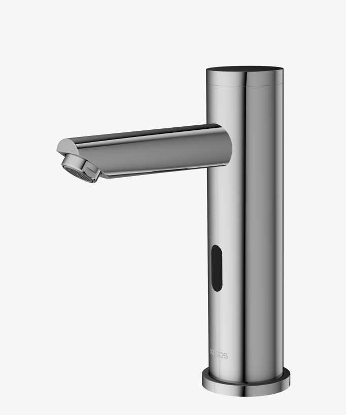 Rubinetto lavabo automatico moderno, acqua fredda cromato - Pula - small