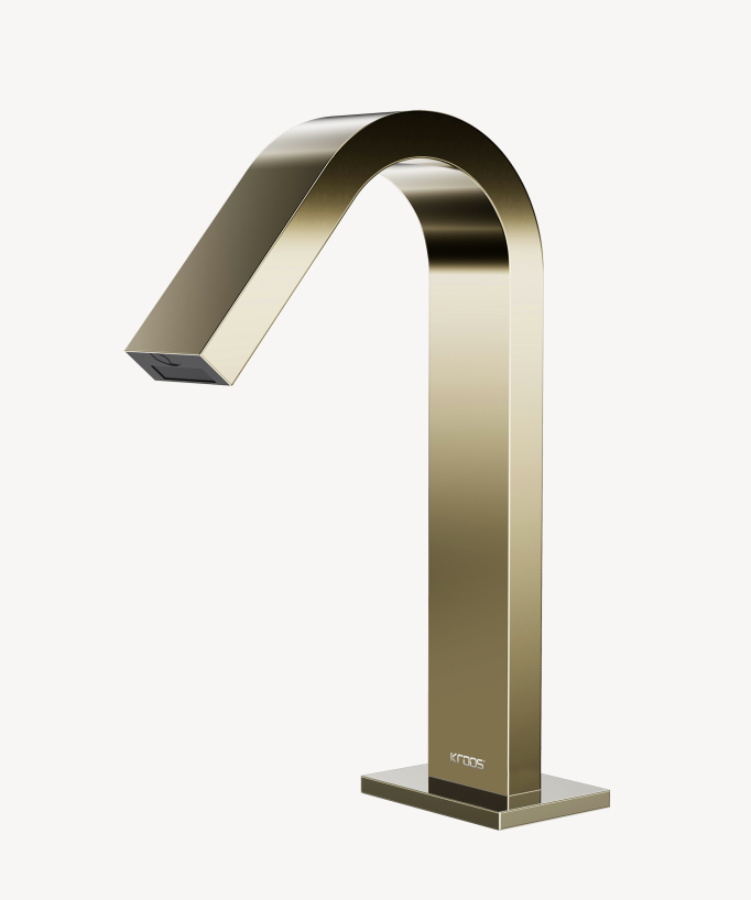 Rubinetto automatico per lavabo, acqua fredda champagne – Fiumina