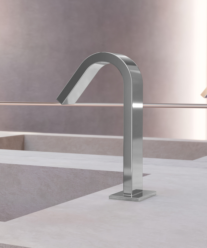 Rubinetto automatico per lavabo, acqua fredda cromato – Fiumina