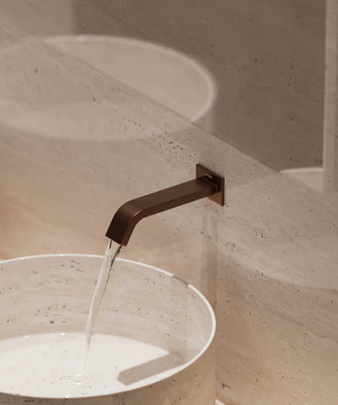 Rubinetto automatico da parete per lavabo, acqua fredda – Fiumina