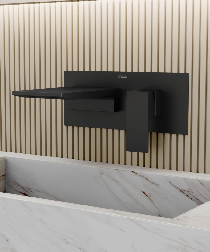 Mitigeur lavabo mural cascade - Thilia