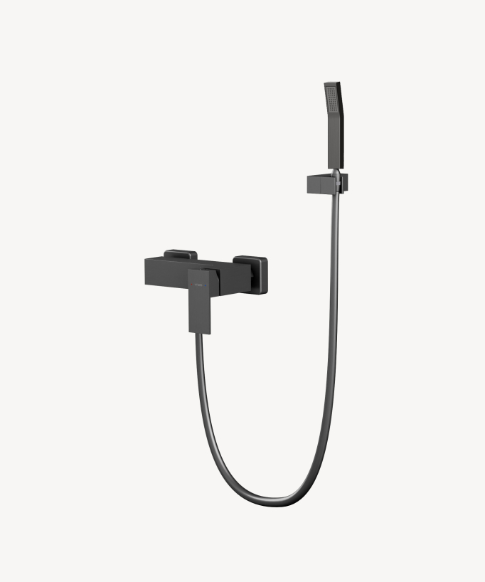 Miscelatore doccia a parete Gun metal - Sirius