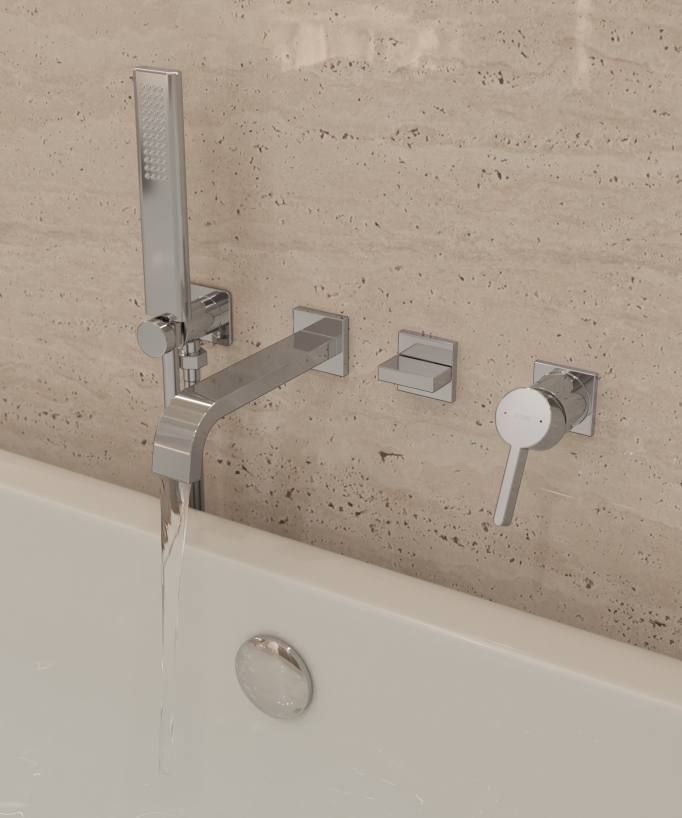 Miscelatore vasca incassato - Fiumina