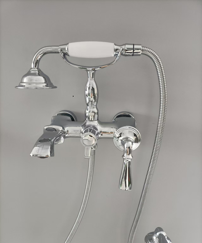 Robinet mitigeur bain-douche mural Chromé - Santa Cruz