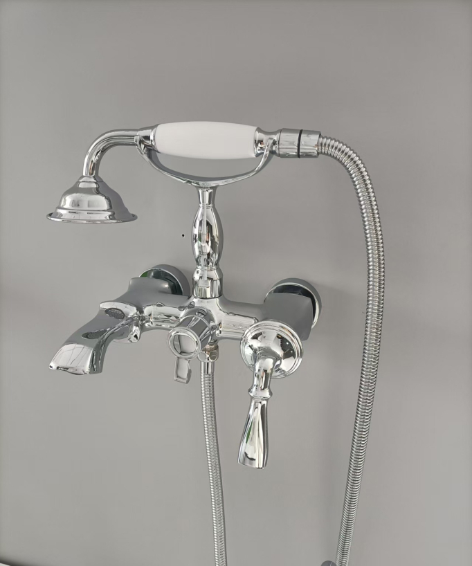 Robinet mitigeur bain-douche mural Chromé - Santa Cruz