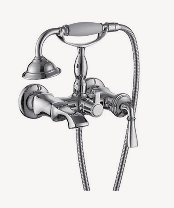 Robinet mitigeur bain-douche mural Chromé - Santa Cruz
