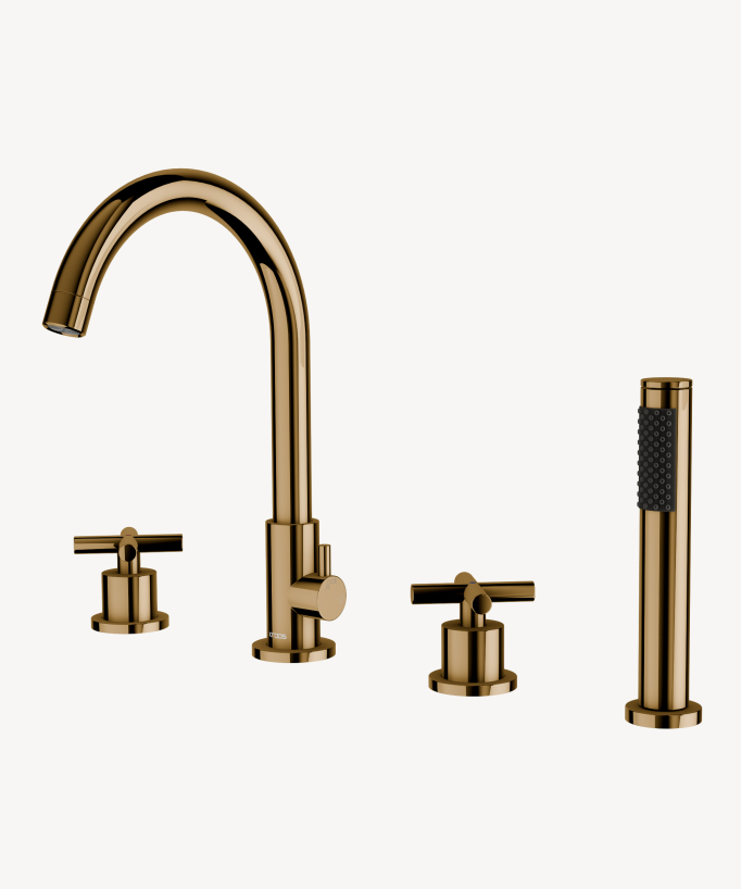 Miscelatore vasca da piano 4 fori - Corbeau