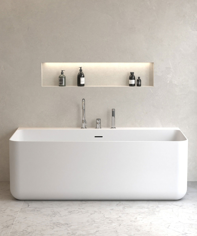 Miscelatore per vasca da appoggio a 3 fori Cromato - Corbeau