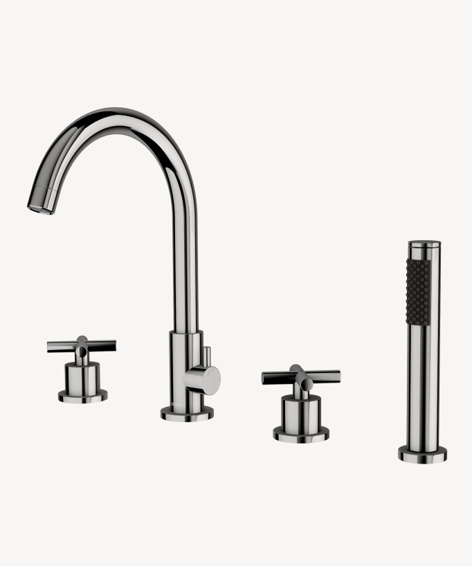 Miscelatore vasca da piano 4 fori - Corbeau